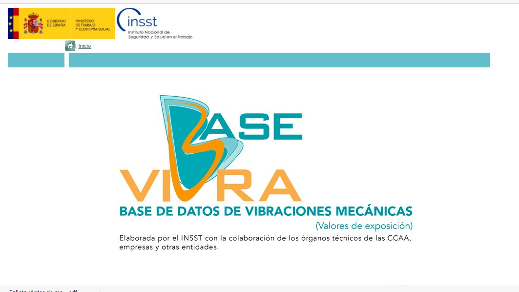 LoliRicoG's tweet photo. ¿Conoces Basevibra? 
Una BD de vibraciones mecánicas, herramienta cuyo objetivo principal es facilitar la evaluación por ESTIMACION del riesgo de vibraciones mecánicas.
#PRL #SST #HigieneIndustrial #VibracionesMecánicas #Basevibra #HerramientasPRL 
https://t.co/5T5DDKbQ8Z https://t.co/oZGG9OUJQ6