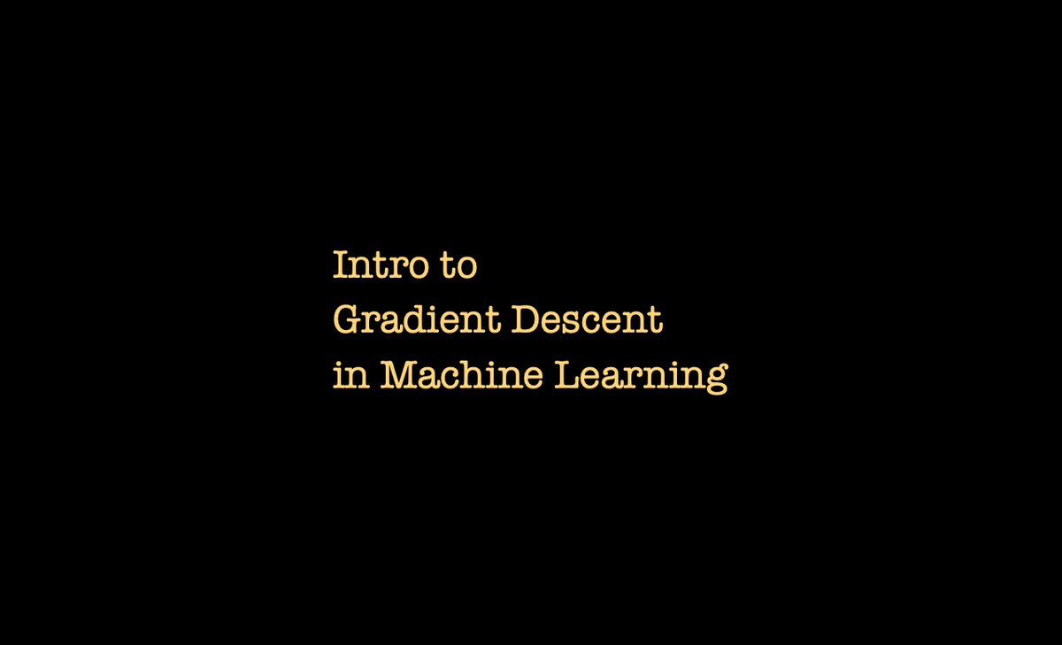 aumbark's tweet photo. ✍️ A super simple Intro to Gradient Descent in Machine Learning

In this thread we will learn: 
 - Why use Gradient Descent 
 - What model training has in common with Bubble Shooter and Tetris (mobile games)
 - When to stop training a model
-  What the heck is Learning Rate
🧵 👇 https://t.co/VLu1BXRD2T