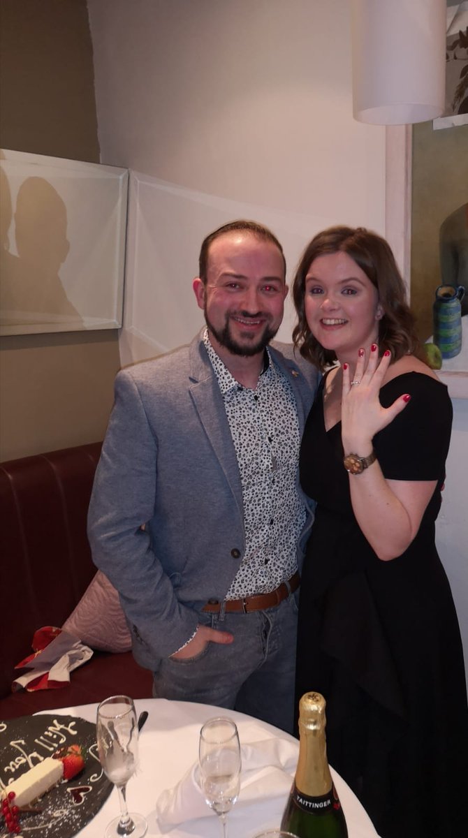 AoifeKxx's tweet photo. Well I only got engaged this weekend! @GavOReilly87 popped the question on Saturday night and I  said YES! Absolutely thrilled and so excited for everything to come! #engaged2020 #isaidyes #suckit2020 https://t.co/8NNh94yU6M