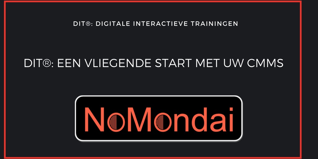 Onderhoudsspecialisten werken met een onderhoudsbeheerssysteem. Om hier optimaal gebruik van te maken is onze training onontbeerlijk. Daarom hebben wij #DIT®: Digitale Interactieve Training. NoMondai.nl #DIT®.
