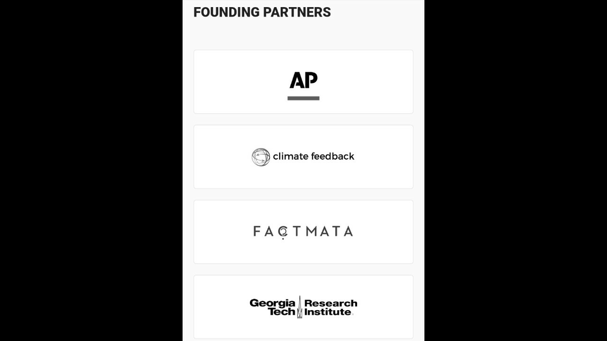 The founding partners of Credibility Coalition are :APClimate feedbackFactmataGeorgia Tech Research InstituteGlobal VoicesHypothes isMedia Cloud and Snopes