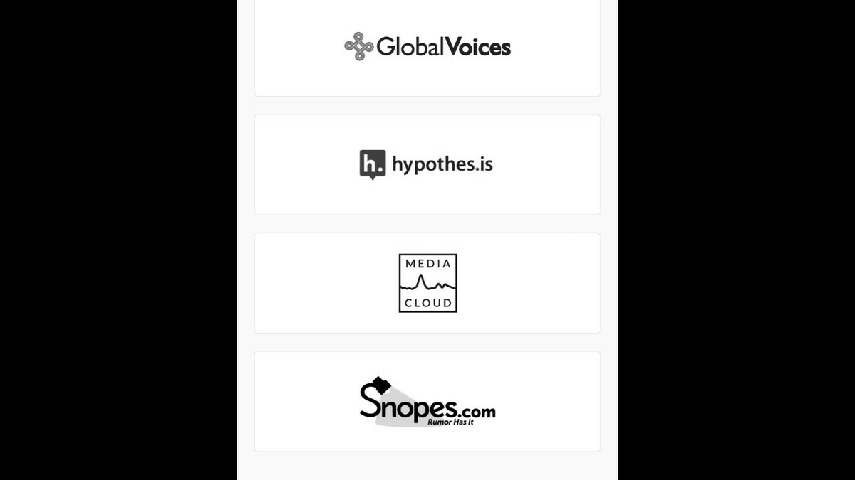 The founding partners of Credibility Coalition are :APClimate feedbackFactmataGeorgia Tech Research InstituteGlobal VoicesHypothes isMedia Cloud and Snopes