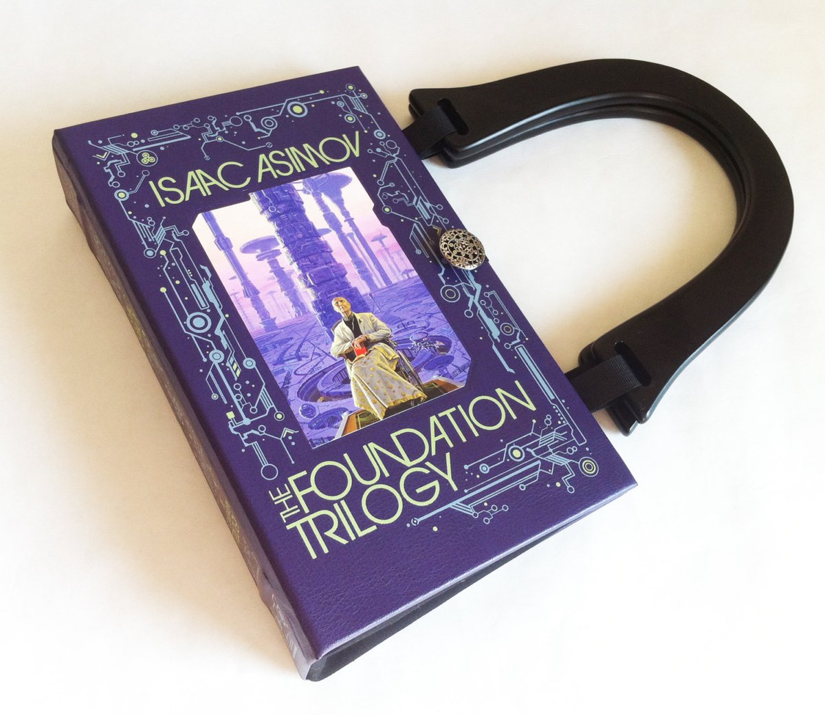 NovelCreations's tweet photo. Isaac Asimov The Foundation Trilogy Book Purse - Aliens Follower Gift - Science Fiction Accessory - Geeky Girl Gift - Purse made from a book https://t.co/1C6fo3NTwo #bookpurse #booklover #Etsymntt #BookReaderGift https://t.co/4yih6svm4S