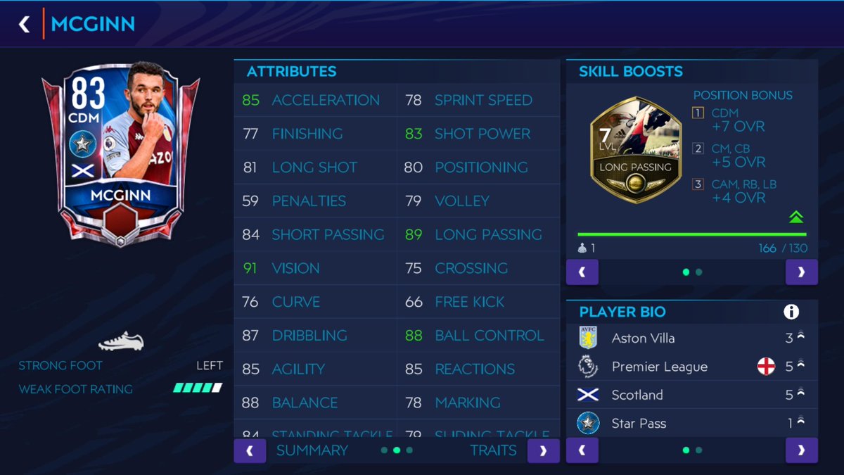 CDM... purely based on Defending.. and slightly Shooting not more.. here are some cards we must try... mostly everyone tried Kante.. I would suggest everyone to try Guila.. (Power header ) and pakka defending