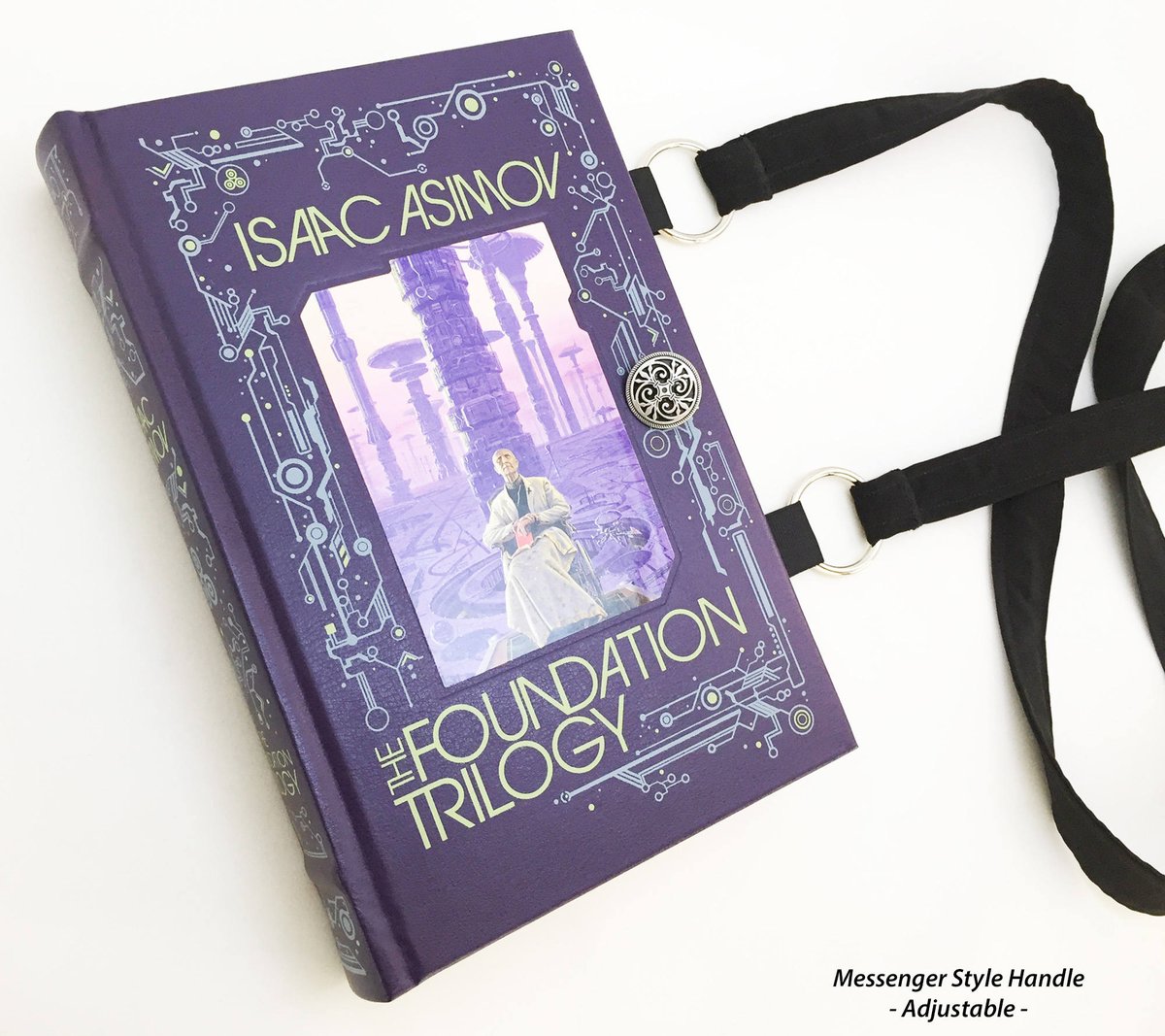 NovelCreations's tweet photo. Isaac Asimov The Foundation Trilogy Book Purse - Aliens Follower Gift - Science Fiction Accessory - Geeky Girl Gift - Purse made from a book https://t.co/1C6fo3NTwo #bookpurse #booklover #Etsymntt #BookReaderGift https://t.co/4yih6svm4S