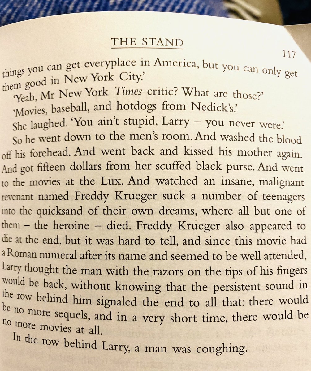 AaronDries's tweet photo. I’m re-reading Stephen King’s THE STAND. It’s funny the little things that get to you... This gave me a genuine chill. https://t.co/88aGVc9u2D