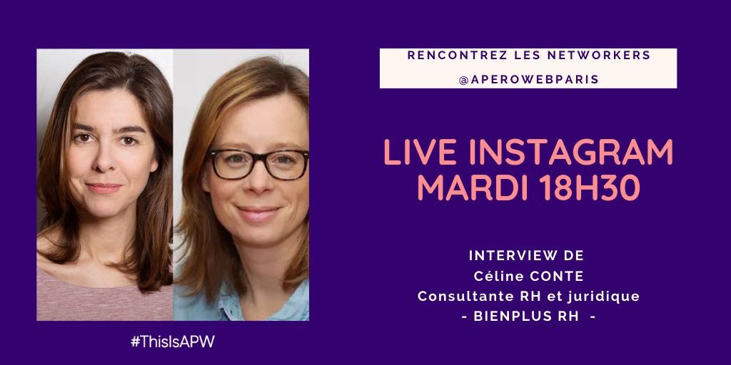 INSTA LIVE ✨Retrouvons nous en live sur notre compte Instragram pour un talk avec Céline CONTE, consultante en Ressources Humaines et Juridique. Les tips au télétravail!