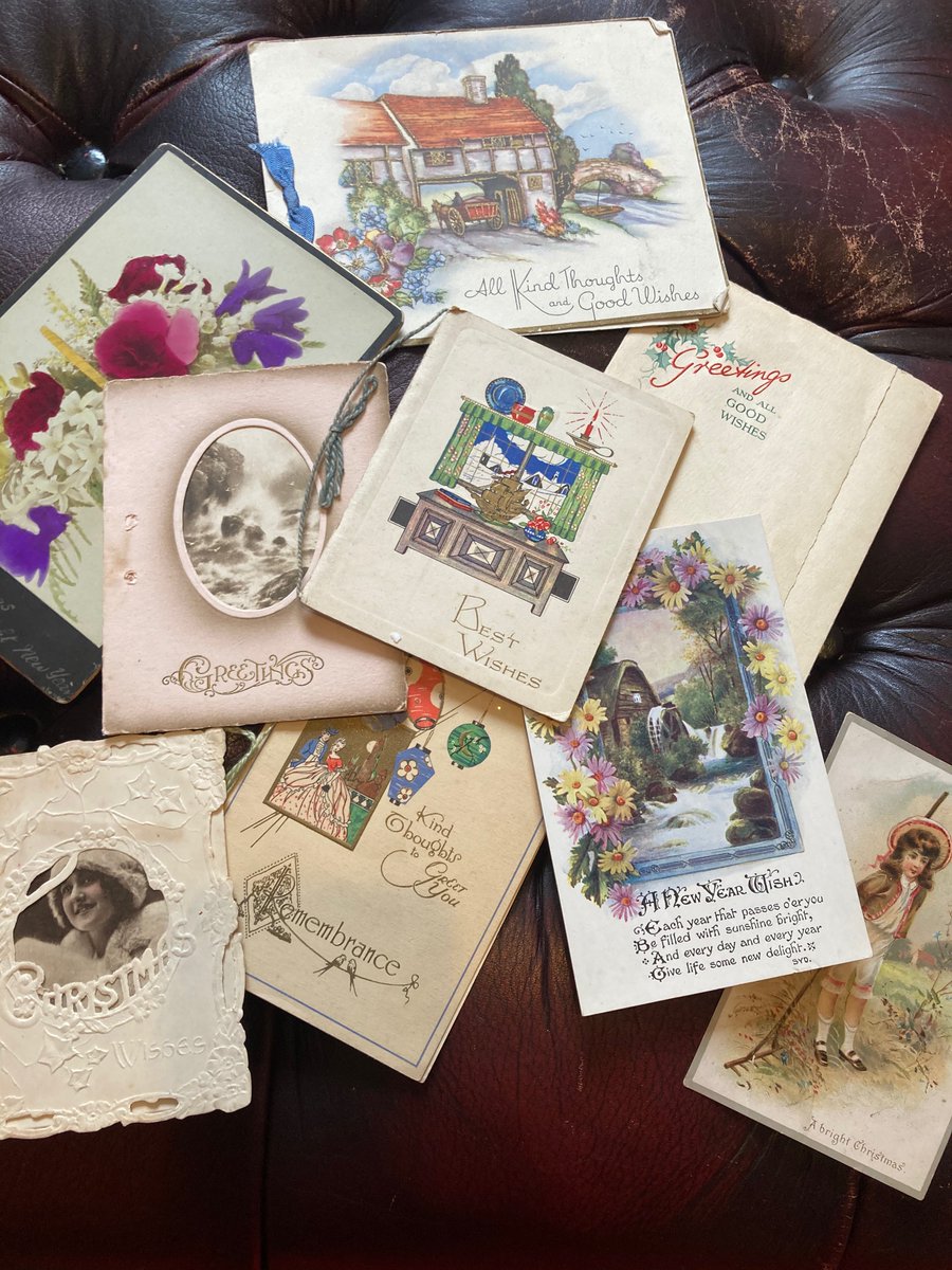 forget_project's tweet photo. these are some of our vintage Christmas cards. this year we are hoping to spread some joy and laughter through our winter reminiscence newsletter. Let me know if you would like a copy or 10! #dementia #reminiscence @honitoncarers  @HonitonDAA @Artsincarehomes @Arts4Dementia https://t.co/MA7xYyoaNK
