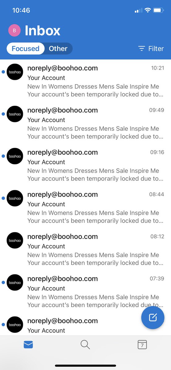 BryonyWinter's tweet photo. @boohoo_cshelp I’ve had someone try and sign into my account every half an hour since 4am not sure what to do. https://t.co/EMEbfZwHNm