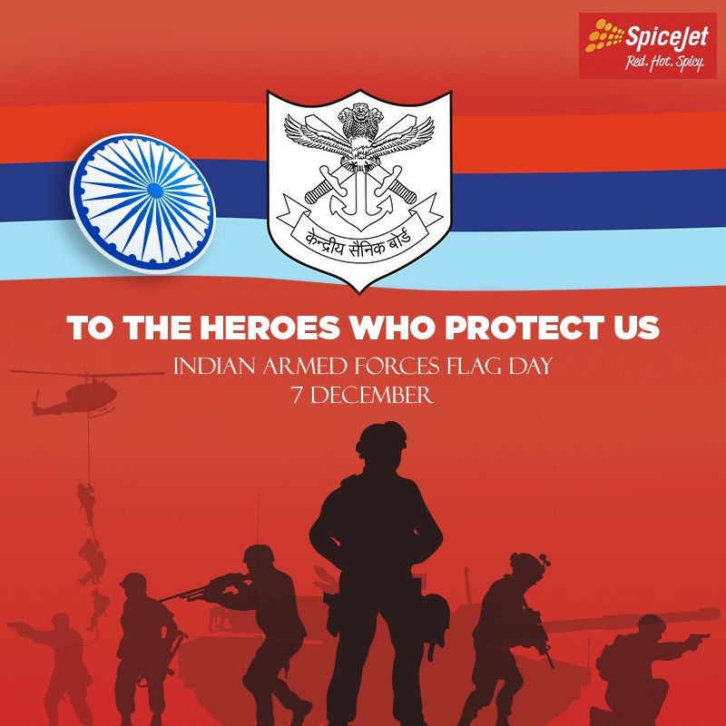 Spicejet Salute To The Brave Men And Women Of The Indian Armed Forces For Their Vigilant Eyes And Selfless Service Over Land Sea And Sky To Protect Their Fellow Countrymen