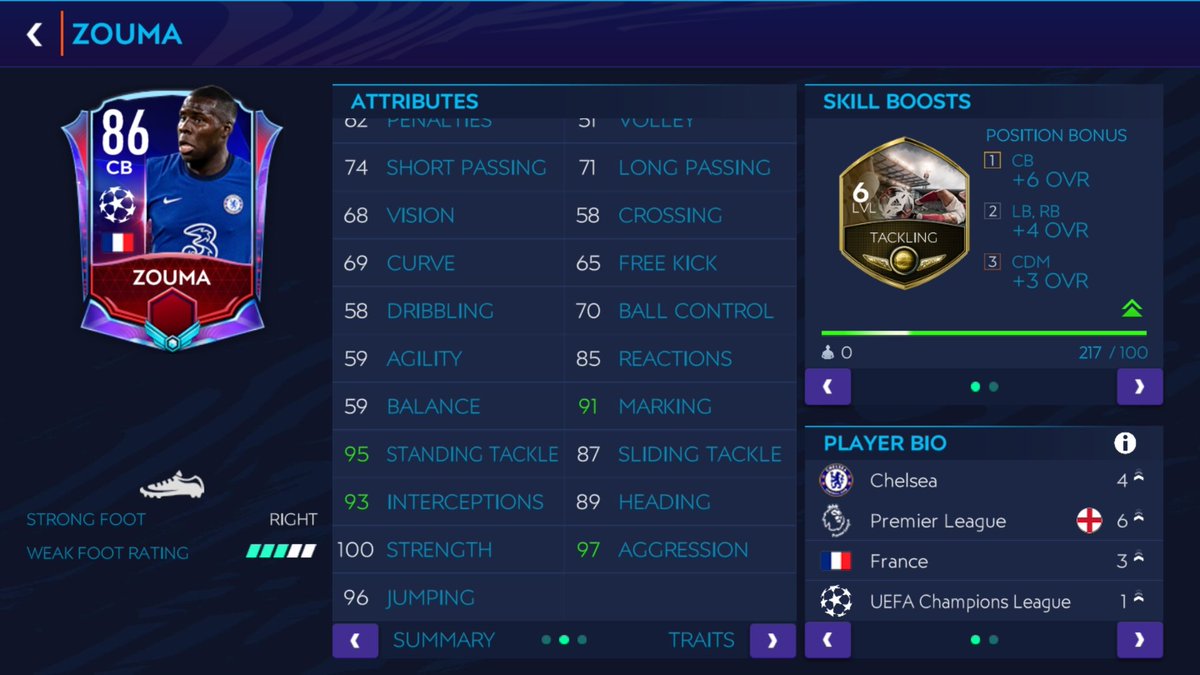 CBs.. Pure defending and little Pace need for CB and Diallo is till the perfect CB for both H2H and VSA.. and I faced Boateng few matches.. power header lol... try this cards