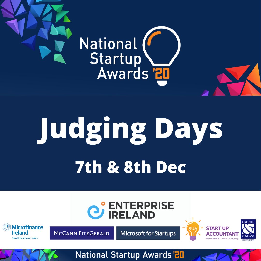 McCannFitz's tweet photo. We are delighted to take part in the @StartupsIreland judging days today and tomorrow. We'd like to wish all the national shortlisted entrants the best of luck with their presentations. #YourStartupJourney #nsa2020 #SUA2020 https://t.co/szHyQMnsIB