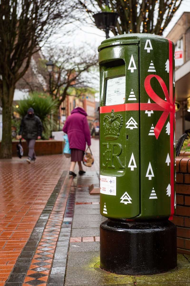 RoyalMail's tweet photo. Our festive postboxes are now live 📮

The four postboxes, located in each UK nation, each contain a QR code linking to a special festive message from Santa. 

Aside from spreading cheer, the postboxes remind people to send their letters, cards and parcels early for Christmas. https://t.co/YpTpfllsTp