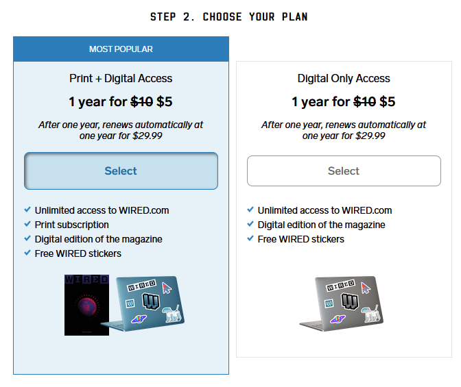 One thing that makes me really annoyed is the constant price dumping of traditional magazines. For instance, Wired is now only $5 for a full year ... getting both print and digital. In comparison, Baekdal Plus is $9 month ... and my price is way too low ... yes. Too low!