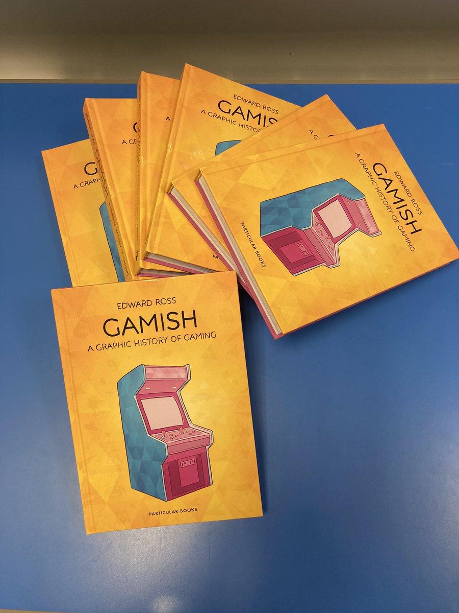 Copies of Gamish ready to go out to the NPA Computer Games Development class as extra curricular reading. A fantastic book by local artist <a href="/edward_ross/">Edward Ross</a>