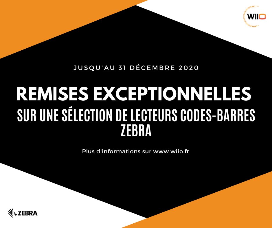 wiiopro's tweet photo. [#OFFRE] Dès maintenant et jusqu’au 31 décembre 2020, bénéficiez de remises exceptionnelles sur une sélection de lecteurs codes-barres @ZebraTechnology . 

Découvrez l’offre via le lien suivant :  https://t.co/032z73hdJL 

#codebarre #lecteurs #scanners #remises #zebra #lecture https://t.co/YCRmVVQe0h