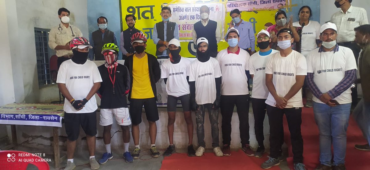 PalSociety's tweet photo. राइड फॉर चाइल्ड राइट्स 6 दिसंबर 2020 , हिफाज़त एवं बाल आयोग संवेदना , पल सोसायटी,सहारासाक्षरता,चाइल्ड लाइन नोडल बीएसएसएस  कॉलेज भोपाल , चाइल्डलाइन रायसेन  के.एस.एस रायसेन के माध्यम चाइल्ड राइट्स एंड यू के सपोर्ट से  बच्चों के अधिकारों के लिए साइकिल रैली का आयोजन किया गया @Anil5 https://t.co/sHk4Gioysl
