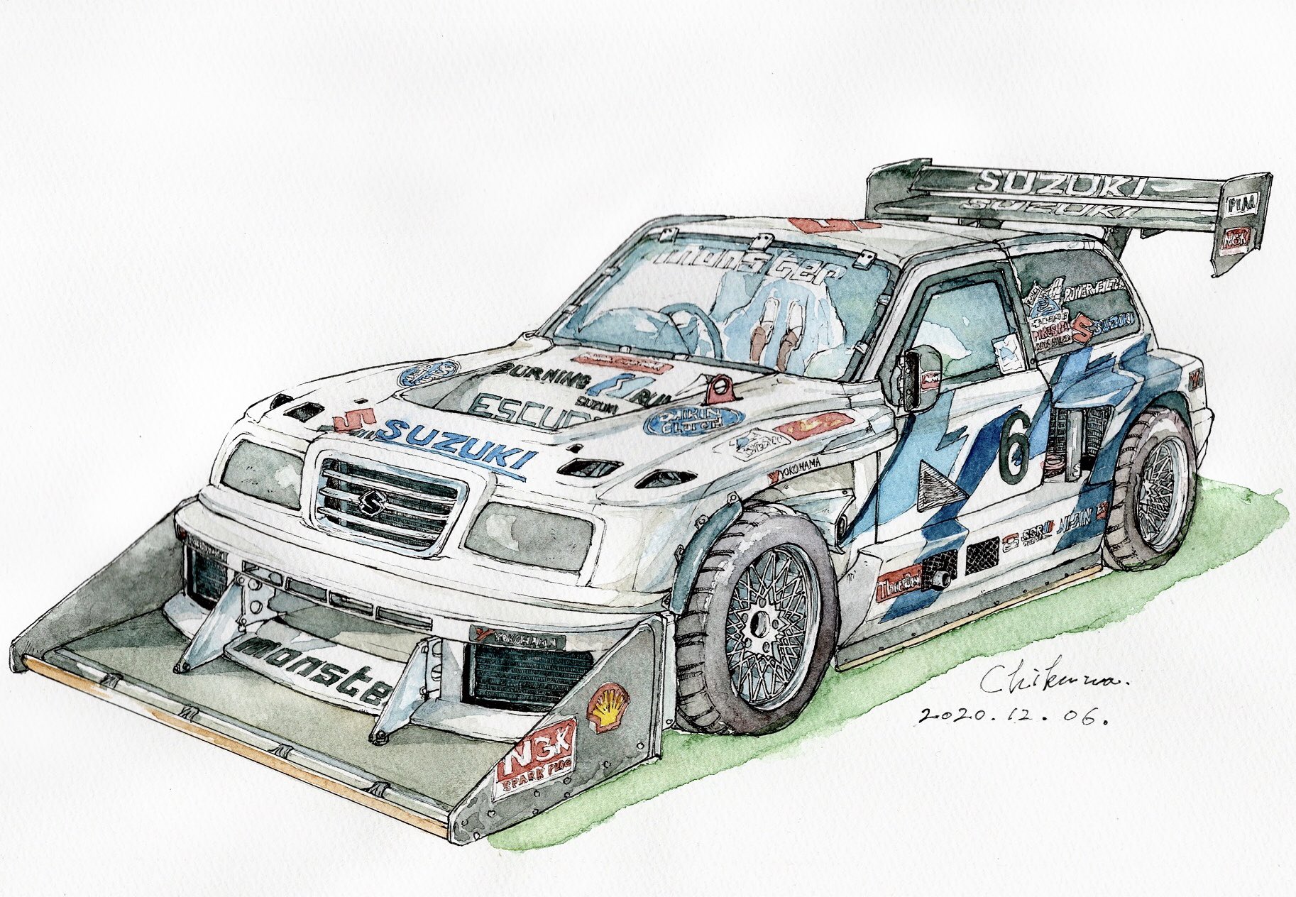 ちくわ スズキ ツインエンジンエスクード 95 前後に一機ずつエンジン を搭載し パイクスピークヒルクライムで日本人ドライバーが操る日本車として初めて総合優勝をしたマシンです ガチ制作会 イオフィエル スズキ エスクード Ppihc Suzuki