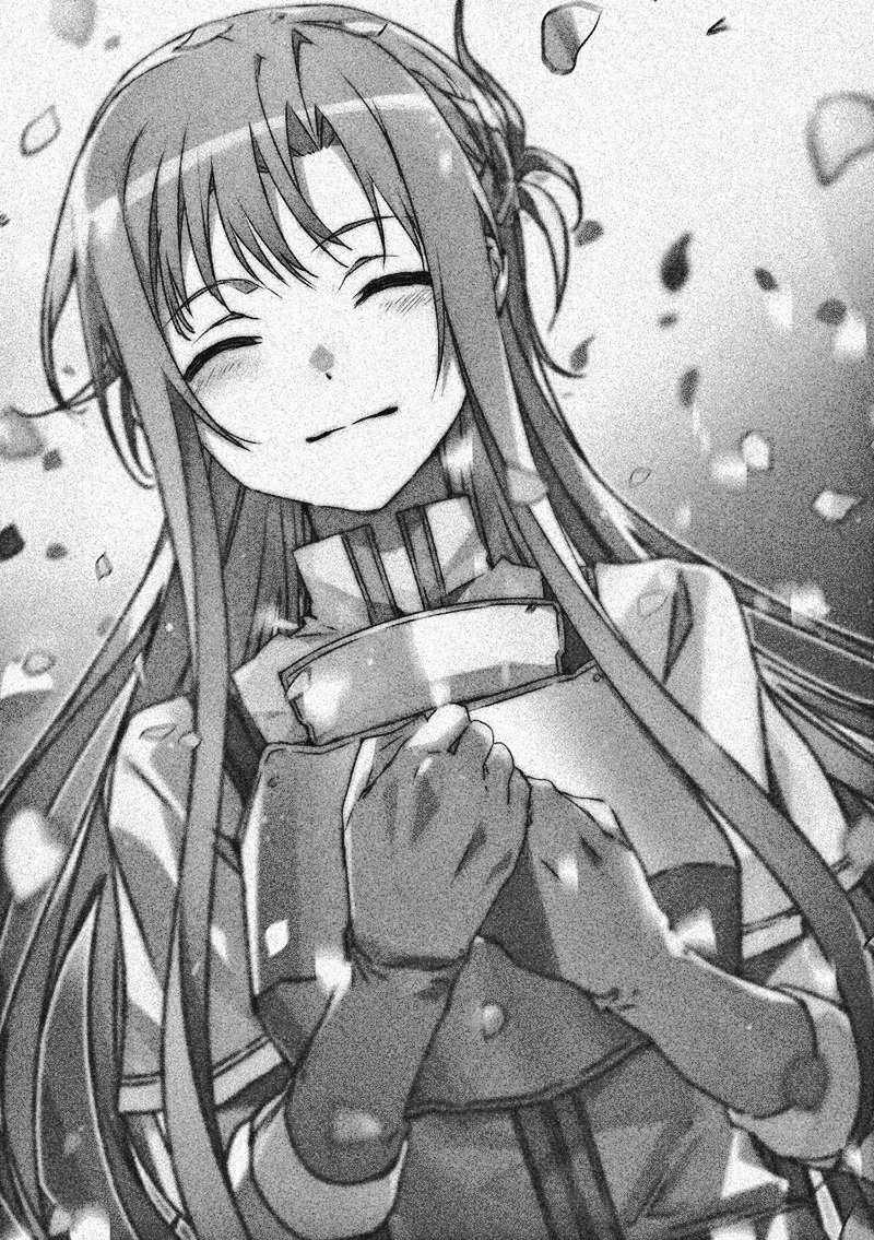 VirtuaIKirito's tweet photo. More illustrations have been leaked and I just can't wait for Volume 25 
(Asuna smile is everything) https://t.co/XdpL0vjm5d