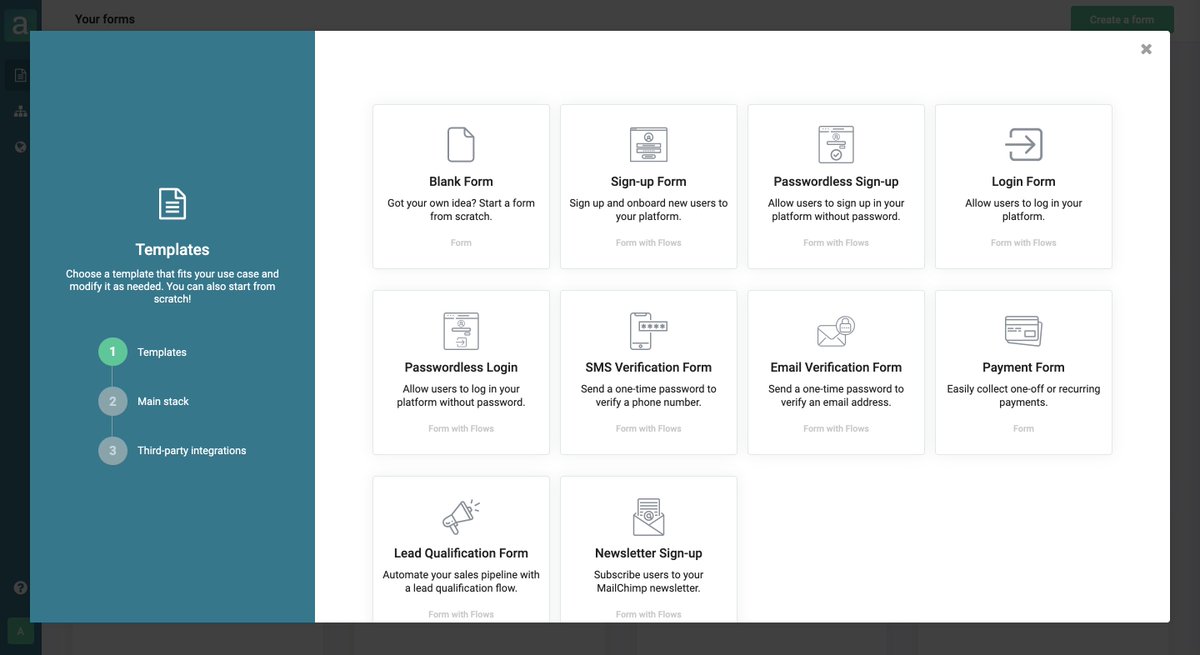 arengu's tweet image. Step 1 | Choose your use case

Create a form and select a template to target a popular use case. Or select a blank form if you prefer a white canvas! 👩‍🎨🎨

Are you missing a use case template? Tell us with a comment!

#formtemplate #formbuilder #nocode