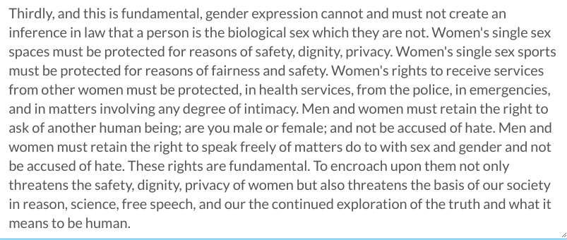 Law Comm. Hate Crime Consultation Q11: "We provisionally propose that gender or sex should be a protected characteristic for the purposes of hate crime law." Do consultees agree?Here is my answer - please tell them yours: https://consult.justice.gov.uk/law-commission/hate-crime/