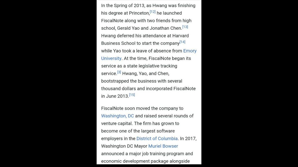 If you look at my post above you'll see board member Timothy Hwang founder & CEO of FiscalNote... He made a deal with Muriel Bower.