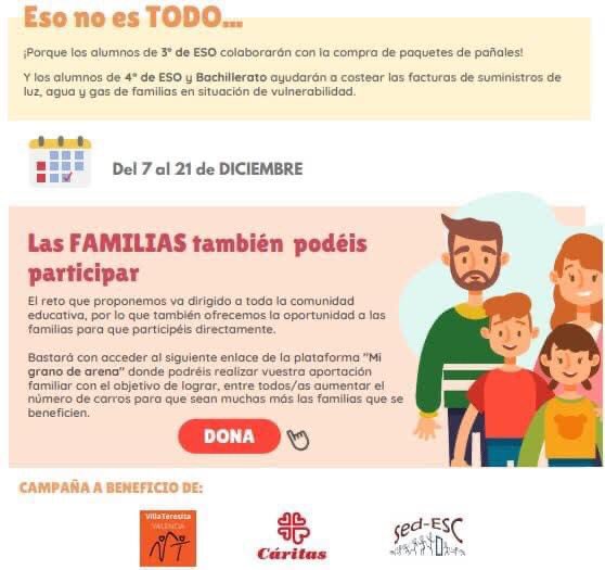 Escolapias_Val's tweet photo. ¡Ya hemos comenzado nuestra campaña solidaria!
Nos hemos adaptado a las circunstancias y este año, ¡llenamos el carro!
👉🏼 https://t.co/MSvb2eAzOl
✨¡Contagiando vida!✨
#colegio #escolapiasvalencia #contagiandovida #UnLikeALaVida #campañaNavidad https://t.co/fL5BT4i9R8