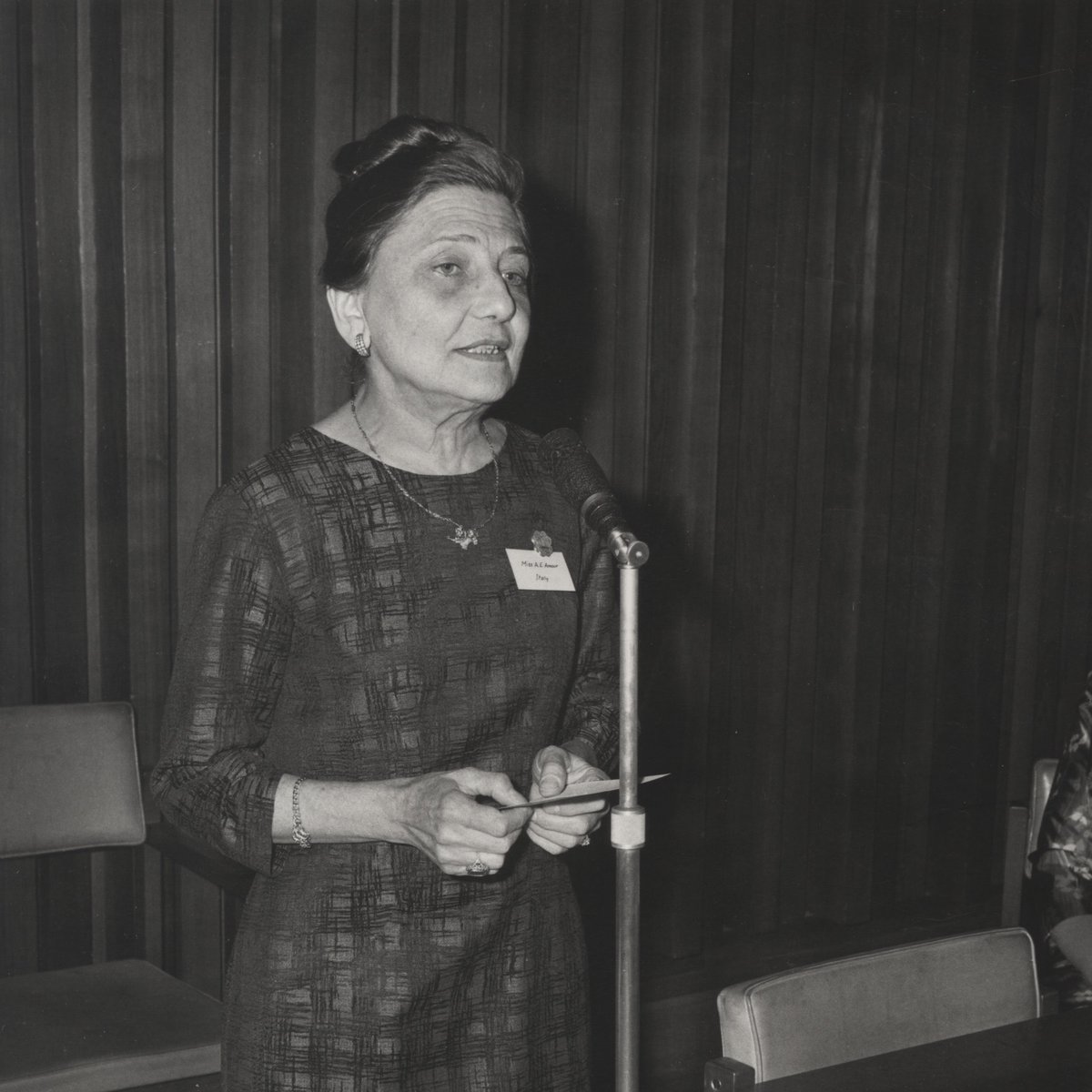 Active member of the AIDIA (Italian Association for Women Engineers and Architects) Italian engineer Anna Amour was at both 1964 and 1967 conferences (all these amazing images are courtesy of  @IETLibArch)