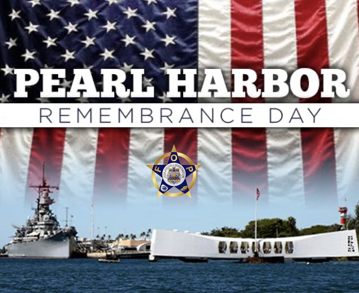 FOPFL's tweet photo. Today is the 79th Anniversary of the attacks on Pearl Harbor. A day we remember and honor those who lost their lives and the sacrifices that were made. “A date which will live in infamy.”  #PearlHarborDay #FLFOPStrong https://t.co/T7bXx5Ob2R