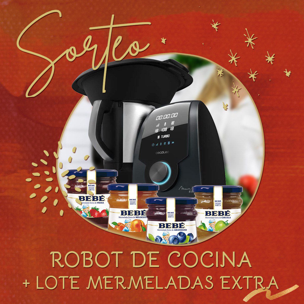 mermeladabebe's tweet photo. Os traemos un #sorteo muy especial por Navidad 🎄🎅: un robot de cocina + un lote de nuestra mermelada extra. Para participar:
1️⃣ Sigue a @mermeladabebe en TW, IG y/o TW.
2️⃣ Haz RT y deja un comentario mencionando a un amigo y compartiendo tus mejores deseos para esta Navidad ✨. https://t.co/NBHxAQUMbR
