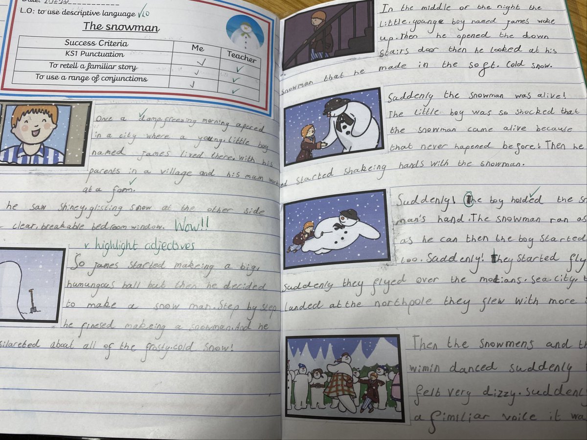 MissSmi98448748's tweet photo. Always take time to look back through children’s books... the progress in our Year 2 books is incredible! The children are working so hard 🌟❤️ @GreenwoodSch #progress #writing #keystageone #primaryteaching @FHTEnglish @FHTTandL https://t.co/3xw5HlaTAr