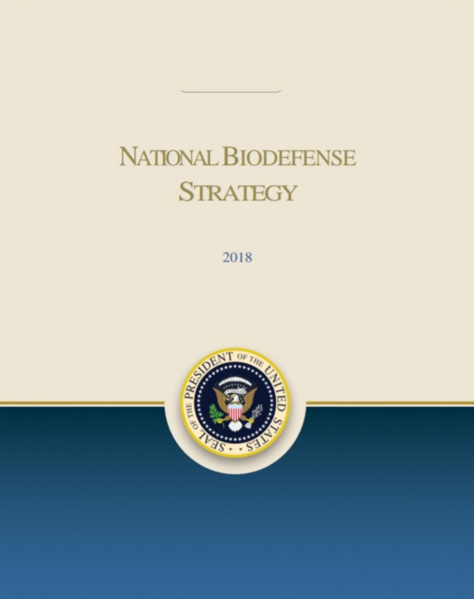 NATIONAL BIODEFENSE STRATEGY36 page pdfI have not had a chance to read yetLet me know if you find anything interesting https://fas.org/irp/threat/cbw/biodef-strat.pdf