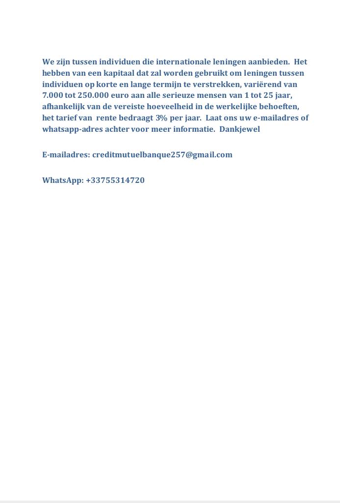 Leningaanbieding tussen individu