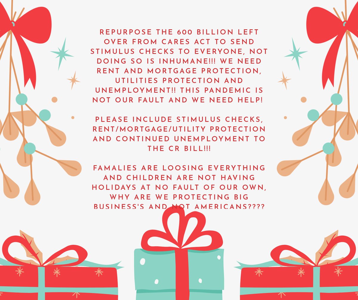 Brooklyn_Darlin's tweet photo. There is NO reason you cannot send stimulus check's it will cost you nothing extra! #EXECUTIVEORDER4STIMULUS #SENDTHECHECKS @realDonaldTrump @senatemajldr @BernieSanders @JoeBiden @KamalaHarris @SenateGOP @SenateDems @HouseDemocrats @HouseGOP @WhiteHouse #stimuluscheckORshutdown https://t.co/g3nLRdJs6d