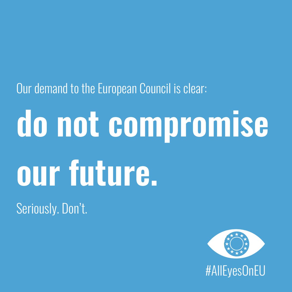 pushsverige's tweet photo. Over 30 youth climate organisations from 20 countries say it clearly "Don't compromise our future" @EUCouncil needs to adopt a #EU2030 climate target in line with 1.5C target! -55% is by far not enough! @eucopresident #AllEyesOnEU #EUCO https://t.co/P5hUIlAWPp