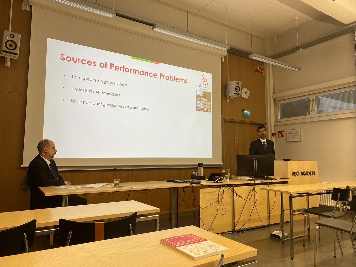 You can follow the ongoing doctoral defense on Tanwir Ahmad on Performance Exploration and Testing of Web-based Software Systems from the link aboakademi.zoom.us/j/66965032365?… 
bit.ly/3onQ5DR <a href="/AboAkademi/">Åbo Akademi University</a>