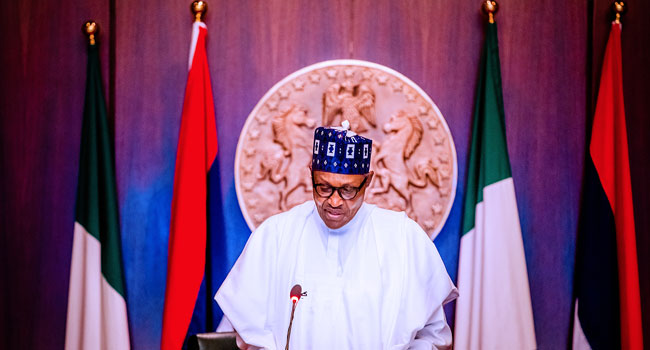 channelstv's tweet photo. Govt. To Deal Decisively With Any Act Of Hooliganism Hiding Behind Peaceful Protests – Buhari https://t.co/aOqHbFADAg https://t.co/F45JGK2z6y