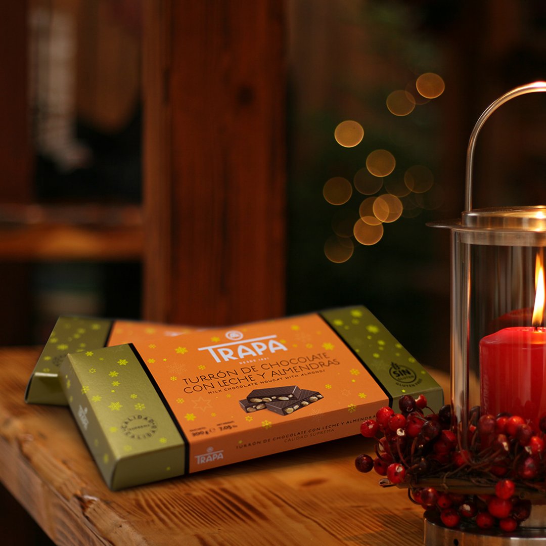 chocolatestrapa's tweet photo. La Navidad no es Navidad sin un buen turrón de chocolate en la mesa. Y tú,  ¿ya tienes el tuyo?

#ChocolatesTrapa #ChocolateLovers #TurronesTrapa #TurronChocolate #Turron #SinGluten https://t.co/ZHWxae0iTL