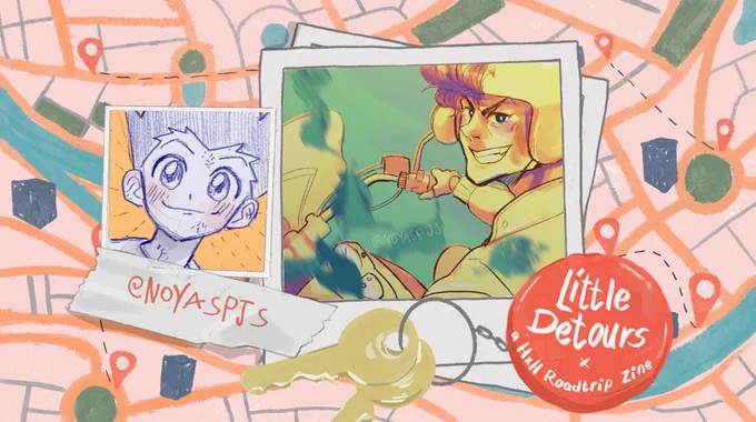 Have you gotten the #littledetourszine yet?? grab it below!! it's pay what u want, all profits go to yemen crisis funds!! and my piece is super cute, here's a littol peek... #hxh 