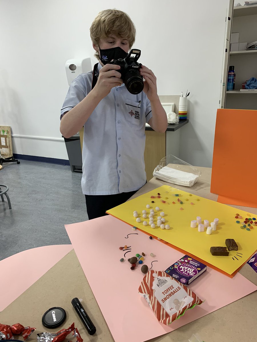 DBS_Graphics's tweet photo. Creative photoshoots with Year 10 for their new sugary sweet brief. #graphics #photography #GCSE #beginsatDBS https://t.co/bz7n2hkkja
