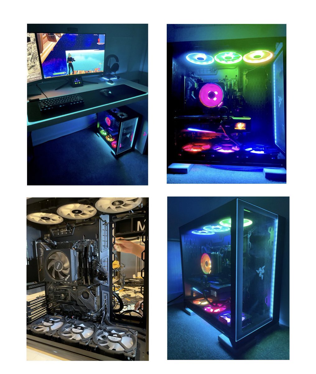 pstanski's tweet photo. Another successful PC build with my son Ethan who turned 14 today! Stanski Gaming @300+ FPS is the new gaming normal now... https://t.co/F72sCPeqEu