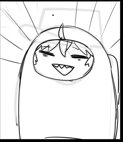 またもちみたいなシャー君描いてる 