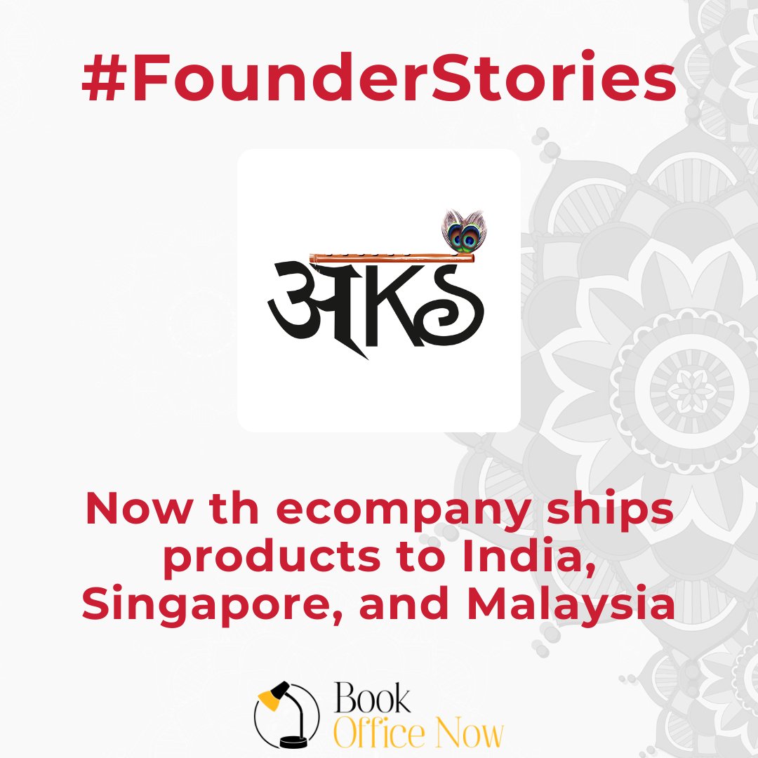 BookOfficeNow's tweet photo. Founder Story of AKS Clothing
.
#startuptips #startupstory #coworkingdelhi #aksclothing #StartupGrind #youngentrepreneur #startupbusinesses #startuplife #dailymarketupdate #entrepreneurs #Startup #workspace #KnowTheFounder #coworkdelhi #CoworkingSpaces #startups #bookofficenow https://t.co/oqpdGFwlJ9