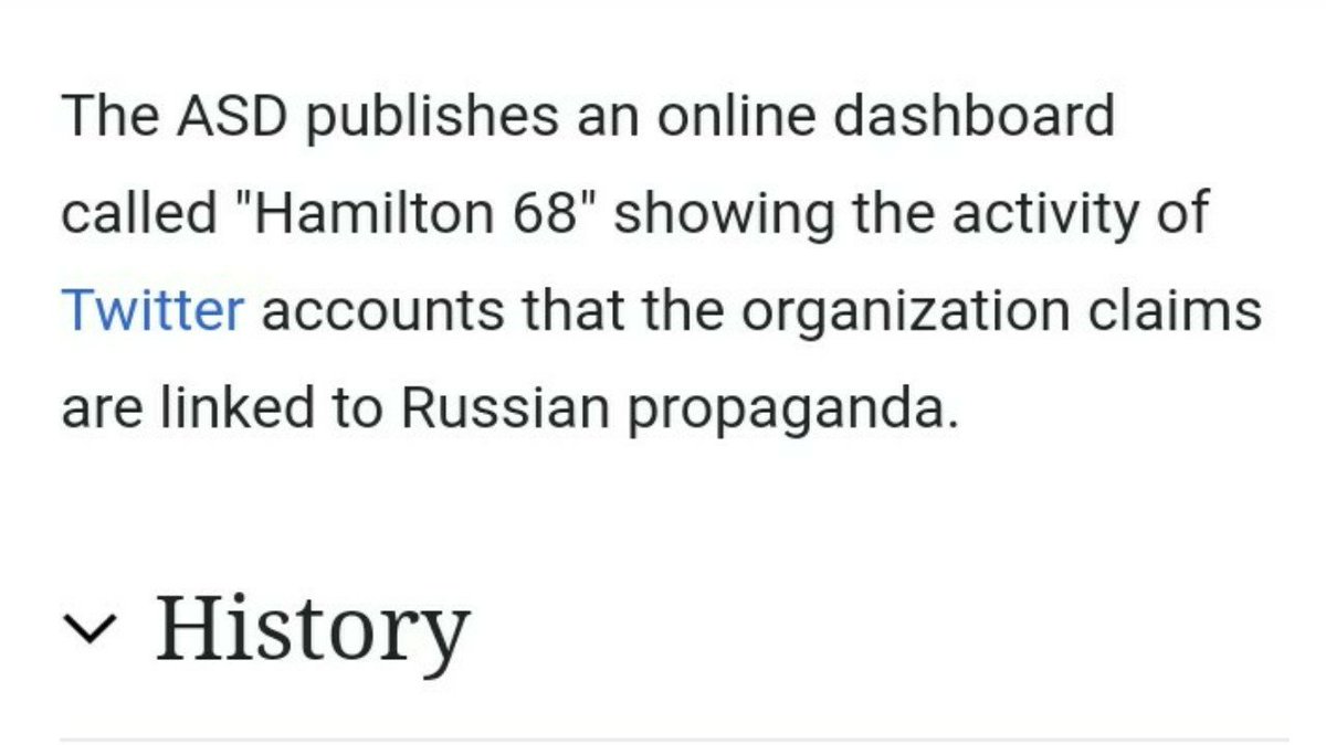 The Alliance for Democracy uses an online dashboard called Hamilton 68 to collect data on twit accounts...