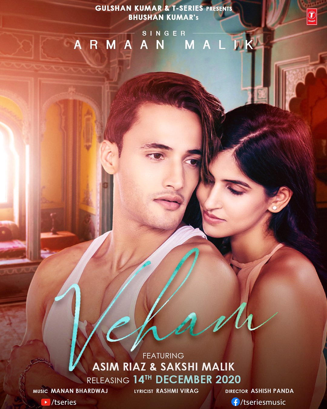 Asim Riaz on X This first glance of my new song Veham is here How excited are you for this Song out on 14th December Stay tuned Tseries BhushanKumar armaanmalik22 SakshiMalik tuneintomanan