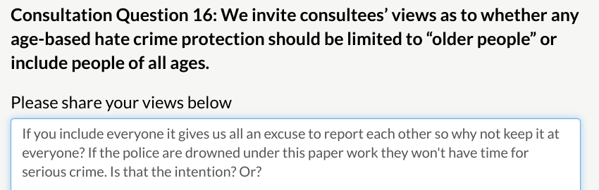 Why make a consultation short and serious, when you can go on and on, further down a rabbit hole?