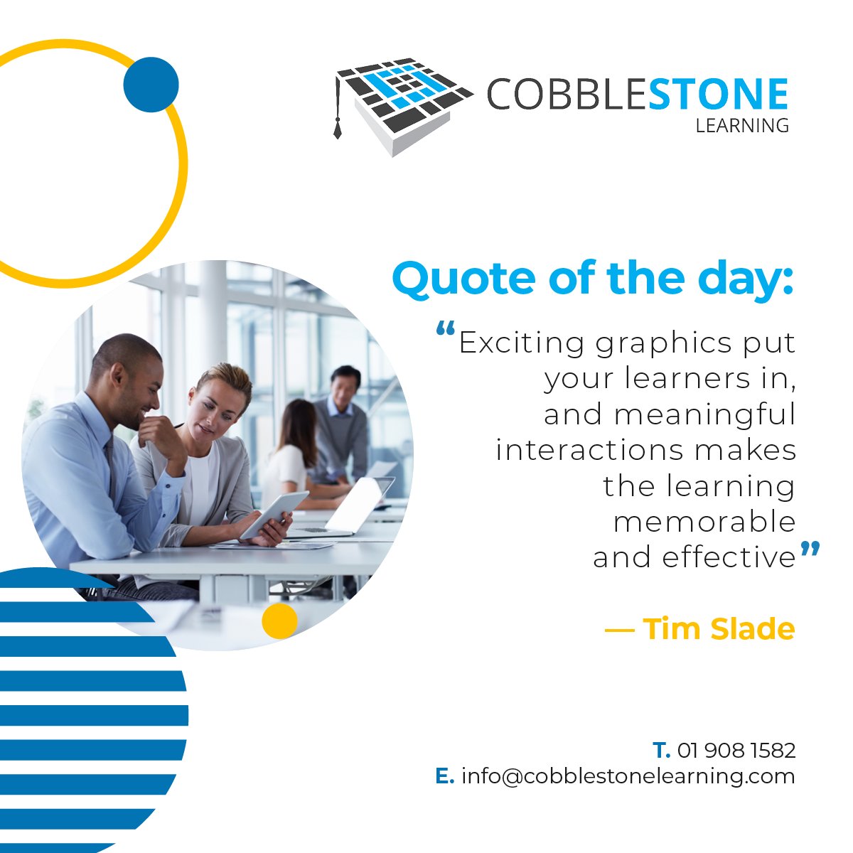 cstonelearning's tweet photo. At #CobblestoneLearning we hope you all have a great week ahead!
#QuoteOfTheDay π https://t.co/g08nCFiwzX