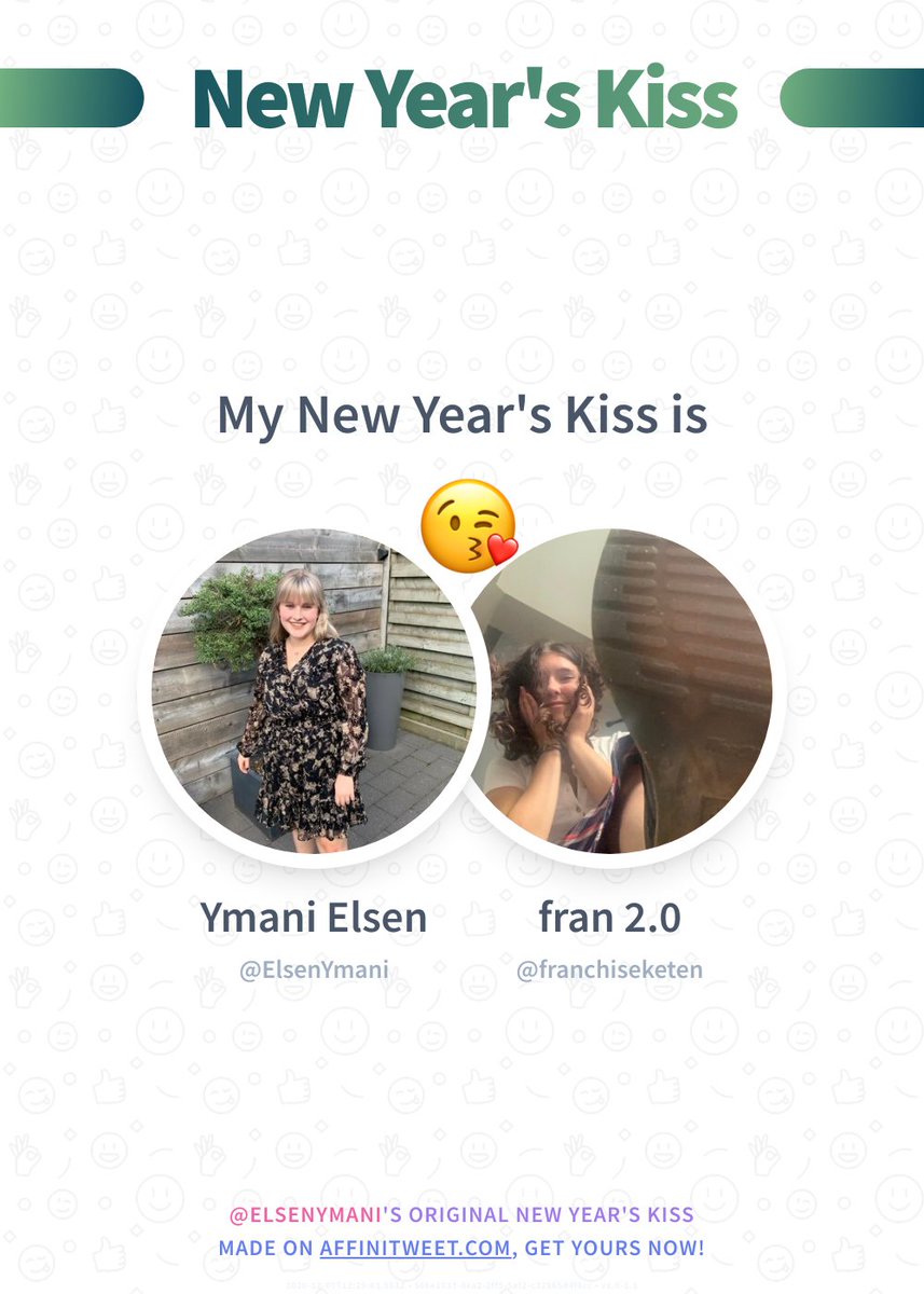 ElsenYmani's tweet photo. ✨ New Year's Kiss

I'm preparing my best last year kiss and first of the next year franchiseketen 😘💕
And you, who will you kiss at midnight?

➡️ https://t.co/w4nzRO4XIL https://t.co/hRMnVs2puR
