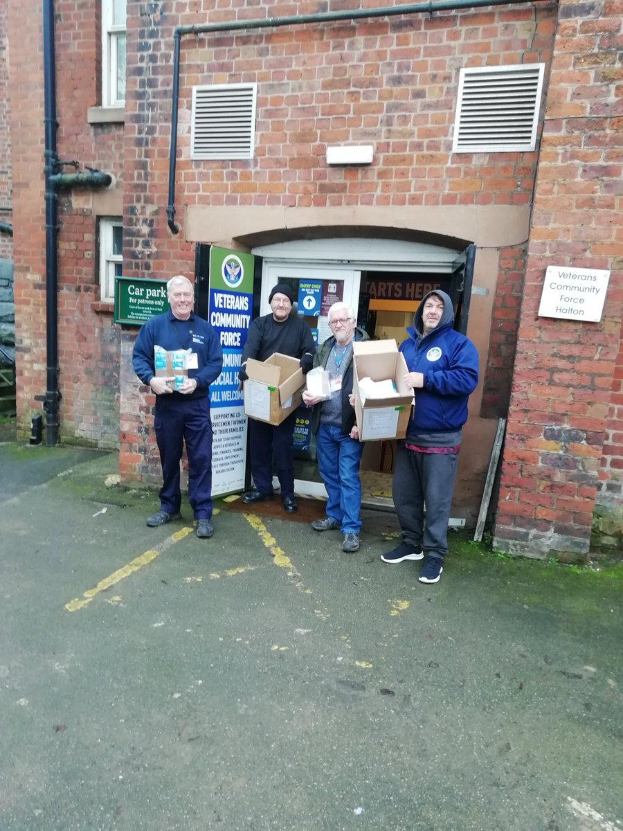VeteransCic's tweet photo. Veterans Community Force Halton CIC volunteers with  volunteers from partners  Runcorn Veterans &amp; Halton Veterans Association &amp; Widnes Veterans Association have delivered this weekend PPE across Halton, Warrington, Lymm#CCG Halton#HBC#Derektwigg#Mikeayelsbury#lcr_cares#wellhalton https://t.co/AfvwoQOqYQ