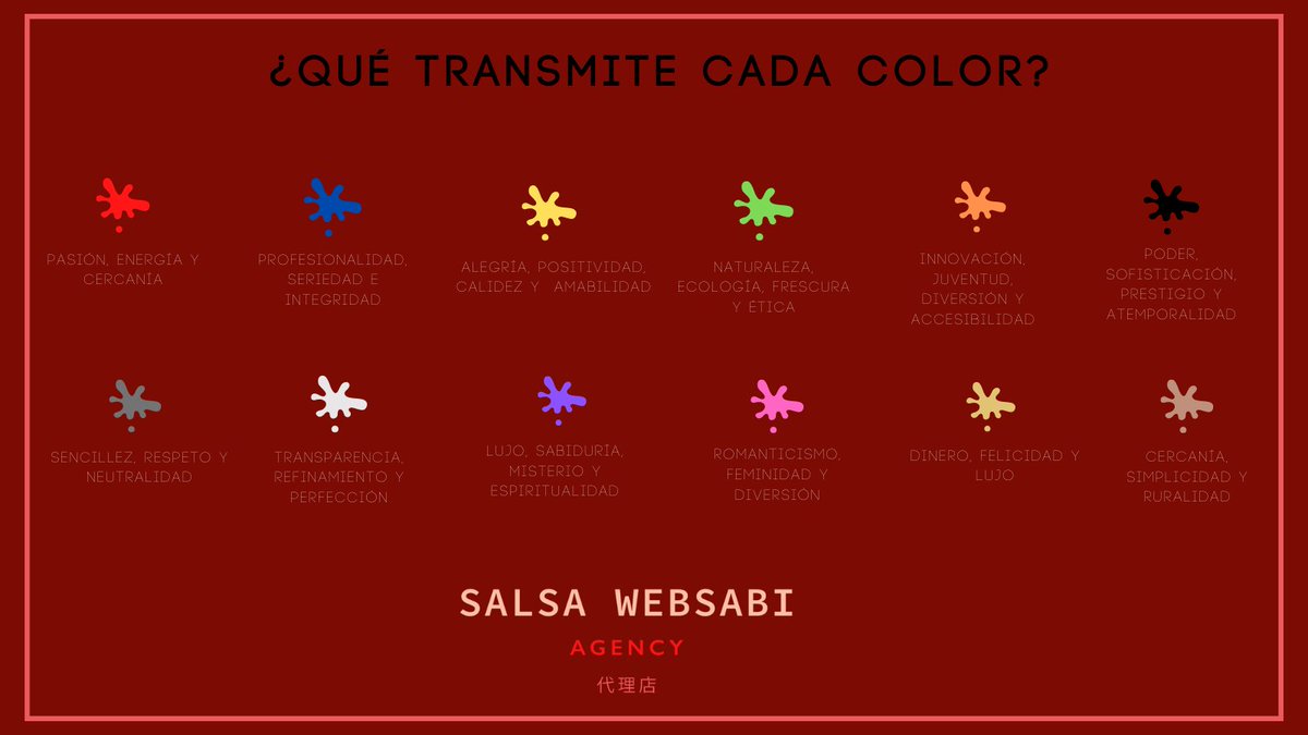 salsawebsabi's tweet photo. ⚠ Allá donde mires hay color ¿sabes lo que significa cada uno? 🤪 #teoriadecolor #marketingdigital https://t.co/xpmfLD0tOr